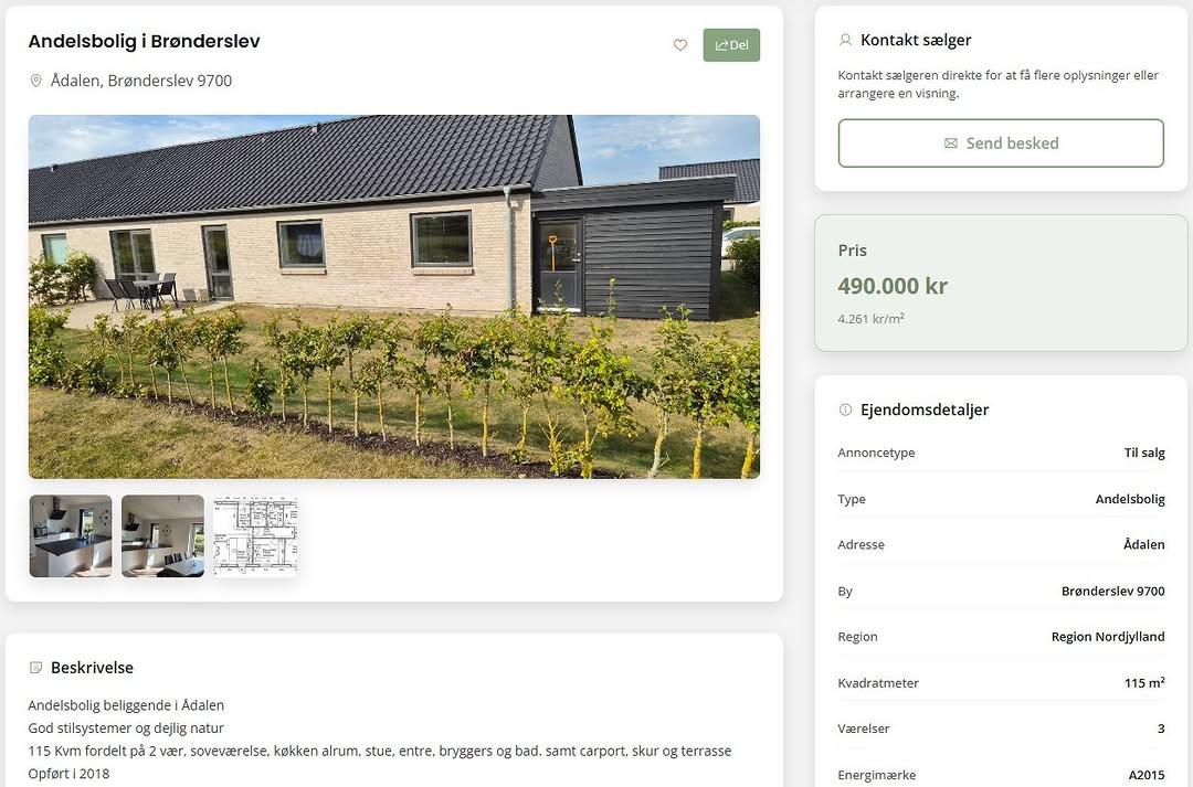 Andelsbolig i Brabrand
