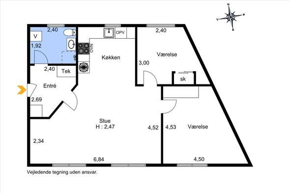 84 m² andelsbolig, Holbæk, billede 3