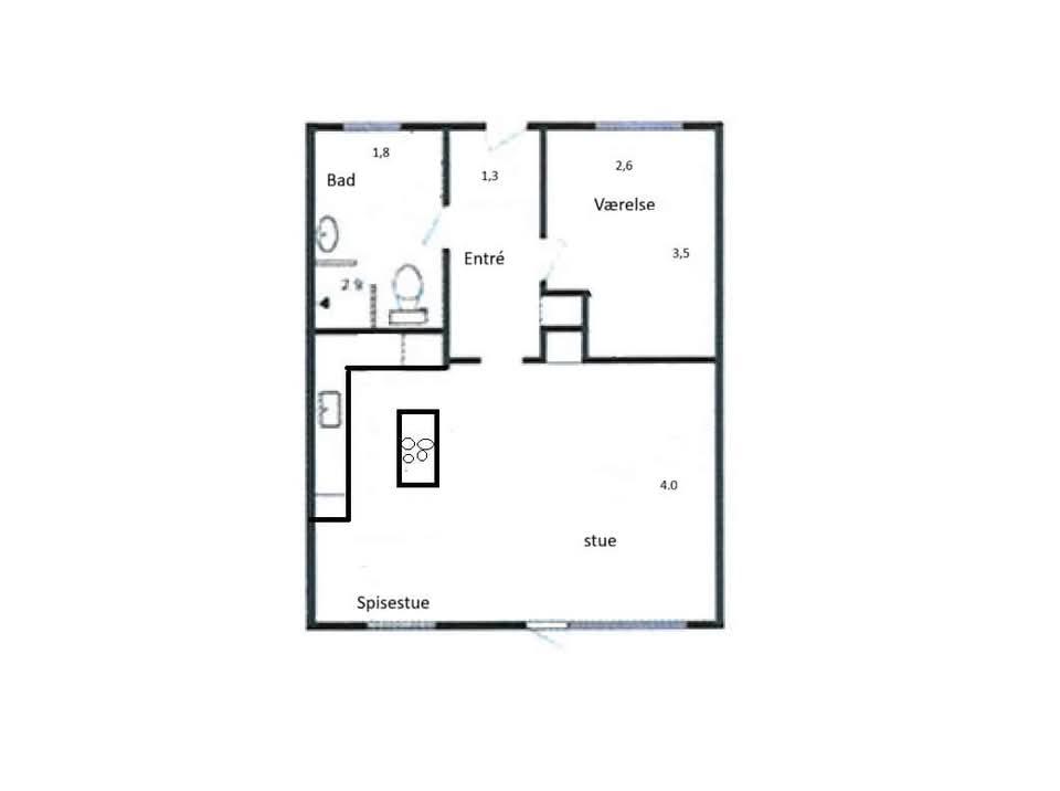 Andelsbolig på 52 m², Slagelse, billede 1