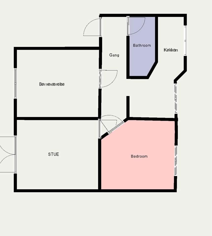 87 m² byttebolig, Frederiksberg C